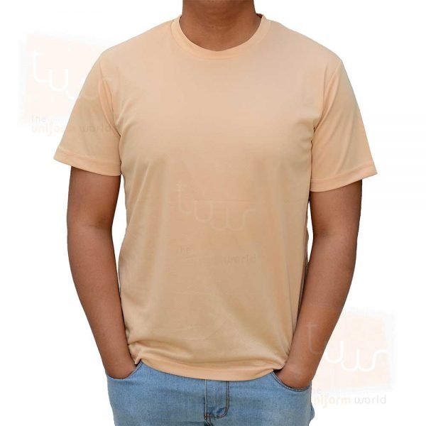 buy beige drifit tshirts for printing dubai