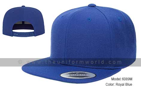 Blue Royal Yupong Snapback Baseball Caps Supplier in Dubai UAE