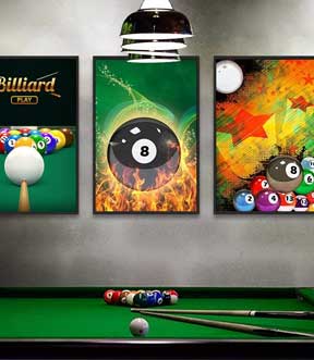 billiard hall custom poster printing services dubai uae
