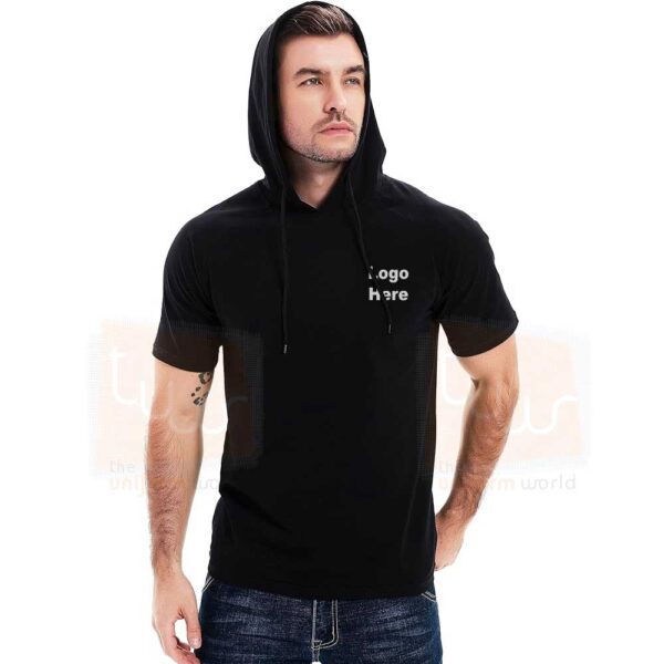 custom hooded t shirt black supplier manufacturer companies in dubai uae