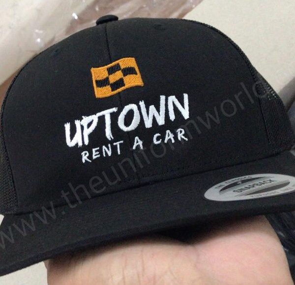 Uptown Black Caps With Embroidery Uniforms Manufacturer and Supplier based in Dubai Ajman UAE