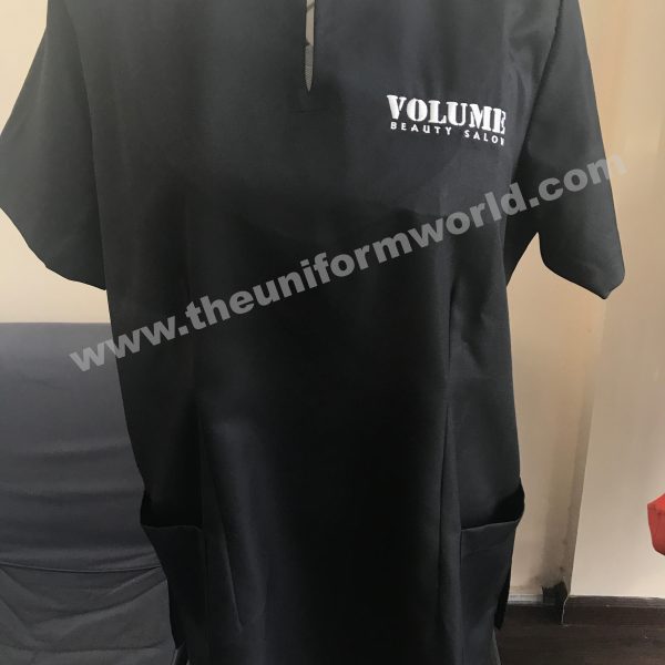 Volume Beauty Black Tunic Uniforms Manufacturer and Supplier based in Dubai Ajman UAE