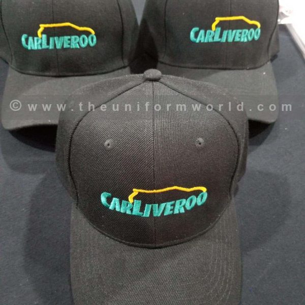 Acrylic Caps Black Carliveroo Uniforms Manufacturer and Supplier based in Dubai Ajman UAE