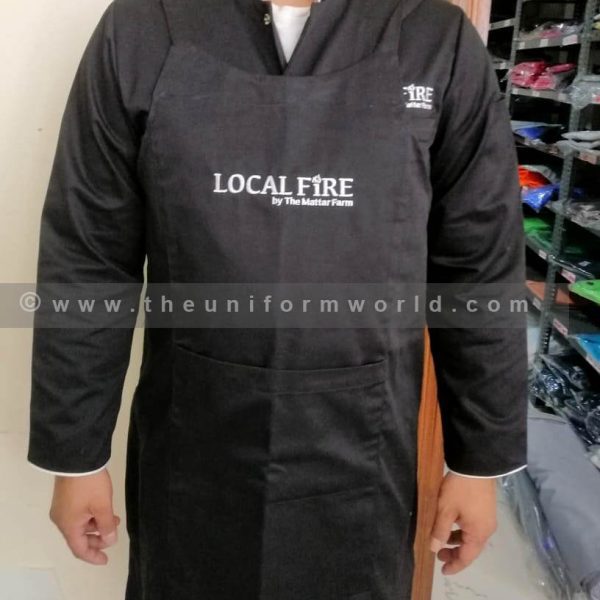 Bib Apron Black Local Fire 3 Uniforms Manufacturer and Supplier based in Dubai Ajman UAE