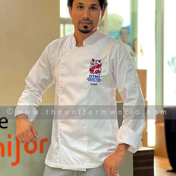 Chef Jacket White Htmi 4 Uniforms Manufacturer and Supplier based in Dubai Ajman UAE