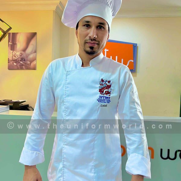 Chef Jacket White Htmi 8 Uniforms Manufacturer and Supplier based in Dubai Ajman UAE