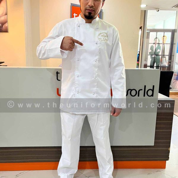 Chef Jacket White Lera Bakery 4 Uniforms Manufacturer and Supplier based in Dubai Ajman UAE