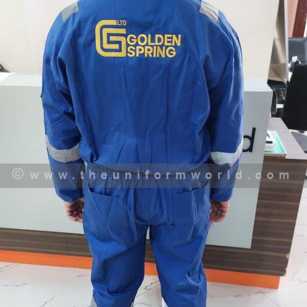 Coverall 1Pc Royal Blue Golden Spring 3 Uniforms Manufacturer and Supplier based in Dubai Ajman UAE