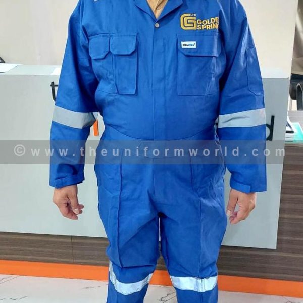 Coverall 1Pc Royal Blue Golden Spring 4 Uniforms Manufacturer and Supplier based in Dubai Ajman UAE