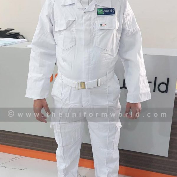 Coverall 1Pc White Epygen 4 Uniforms Manufacturer and Supplier based in Dubai Ajman UAE
