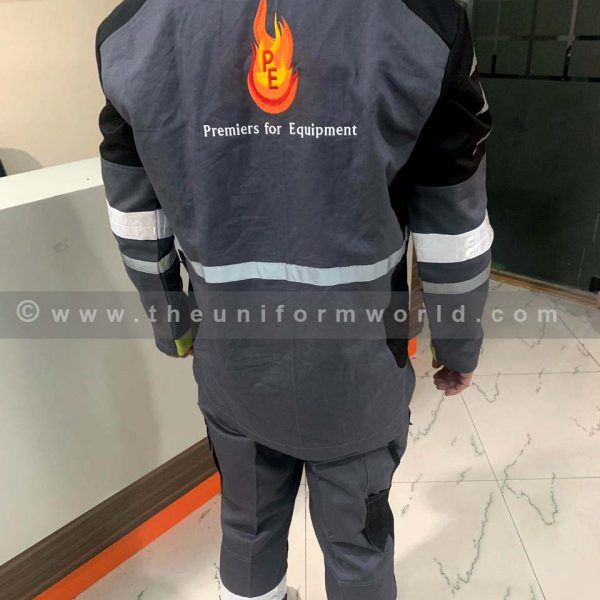 Coverall 2Pc Grey Black 11 Uniforms Manufacturer and Supplier based in Dubai Ajman UAE
