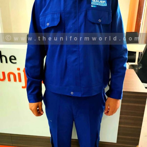 Coverall 2Pc Royal Blue Bauer 5 Uniforms Manufacturer and Supplier based in Dubai Ajman UAE