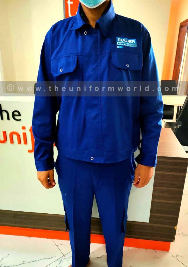 Coverall 2Pc Royal Blue Bauer 5 Uniforms Manufacturer and Supplier based in Dubai Ajman UAE