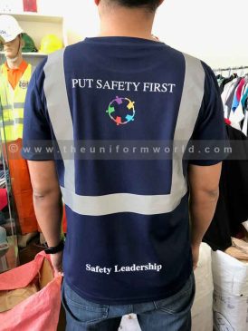 De Bers Group Navy Blue High Viz T Shirt 1 Uniforms Manufacturer and Supplier based in Dubai Ajman UAE