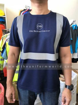 De Bers Group Navy Blue High Viz T Shirt 2 Uniforms Manufacturer and Supplier based in Dubai Ajman UAE