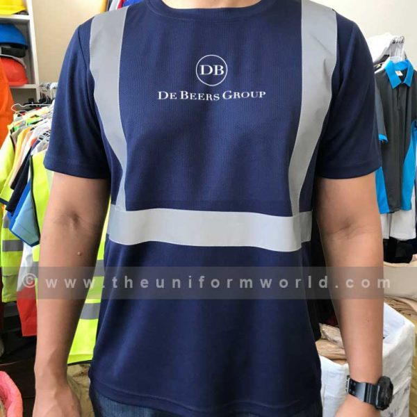 De Bers Group Navy Blue High Viz T Shirt 2 Uniforms Manufacturer and Supplier based in Dubai Ajman UAE