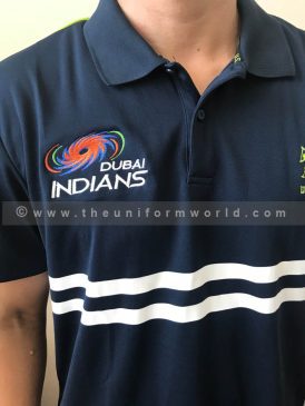 Dubai Indians Navy Blue Cricket Jerseys 2 Uniforms Manufacturer and Supplier based in Dubai Ajman UAE