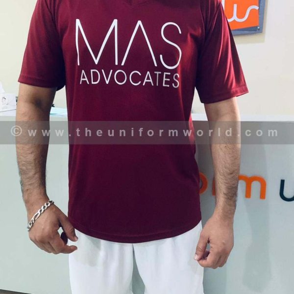 Football Jerseys Maroon Mas Advocates 3 Uniforms Manufacturer and Supplier based in Dubai Ajman UAE