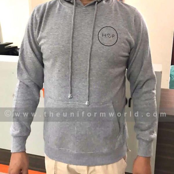 Hooded Jacket Grey Hoop 3 Uniforms Manufacturer and Supplier based in Dubai Ajman UAE