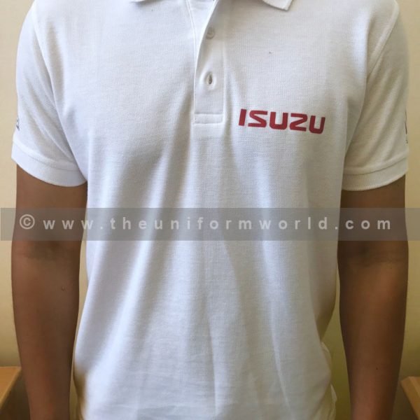 Isuze White Polo White 3 Uniforms Manufacturer and Supplier based in Dubai Ajman UAE
