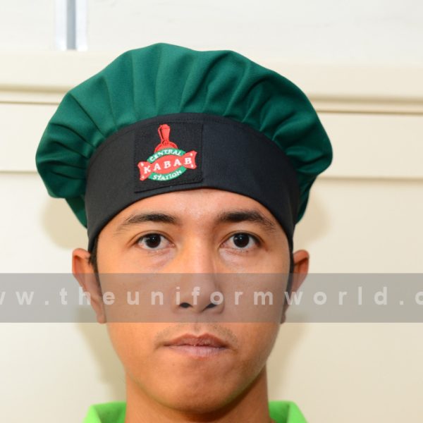 Kabab Chef Hat Green 2 Uniforms Manufacturer and Supplier based in Dubai Ajman UAE
