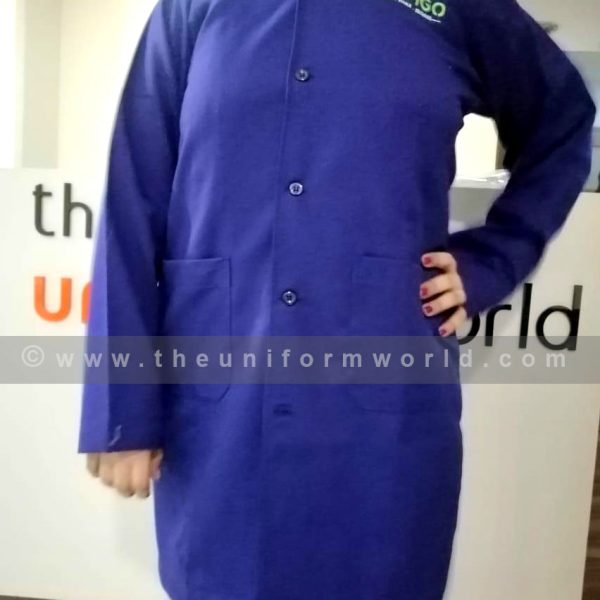 Labcoat Blue Trafigo 4 Uniforms Manufacturer and Supplier based in Dubai Ajman UAE