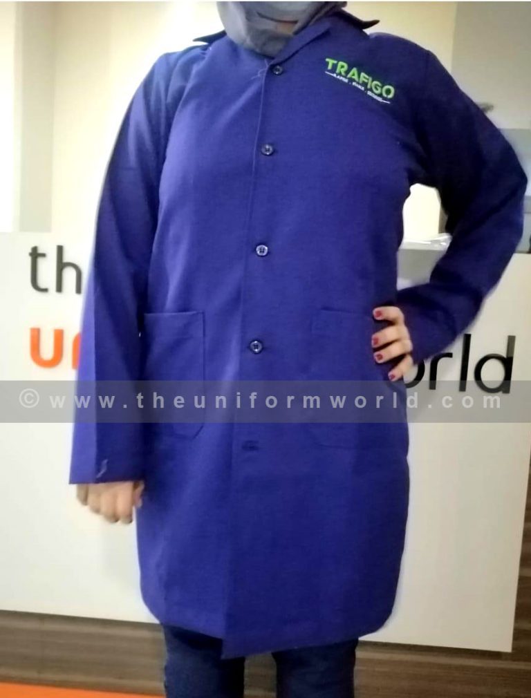 Labcoat Blue Trafigo 4 Uniforms Manufacturer and Supplier based in Dubai Ajman UAE