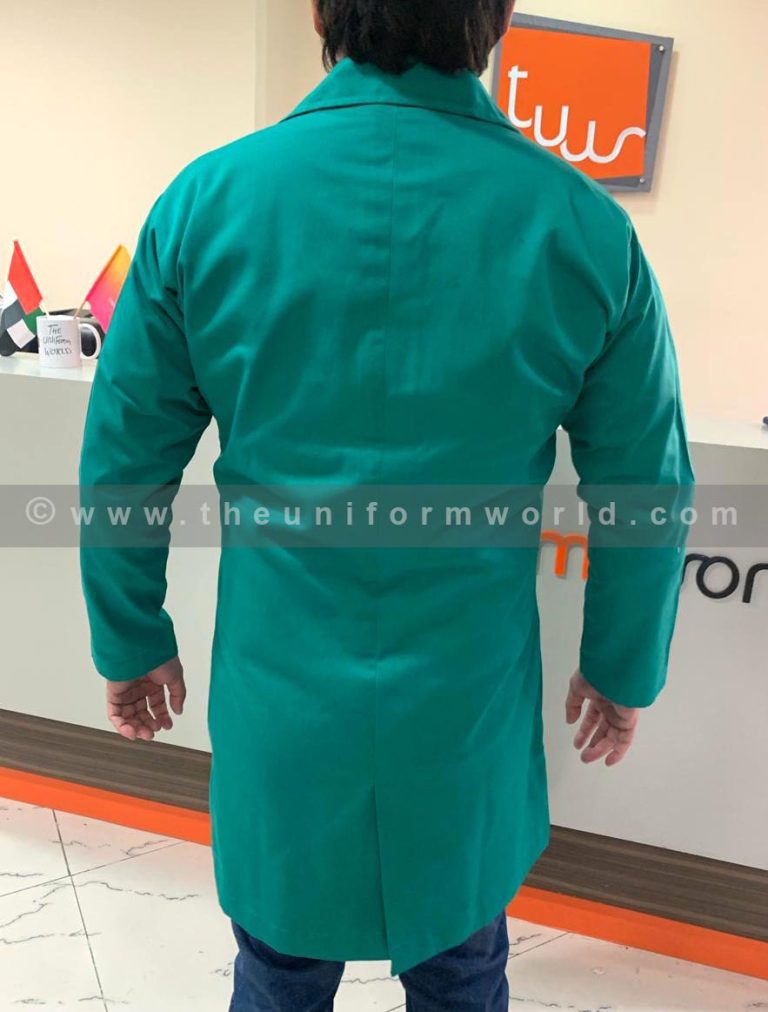 Labcoat Green 2 Uniforms Manufacturer and Supplier based in Dubai Ajman UAE