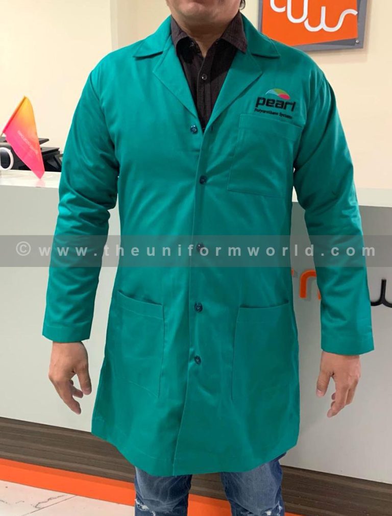 Labcoat Green Pearl 2 Uniforms Manufacturer and Supplier based in Dubai Ajman UAE
