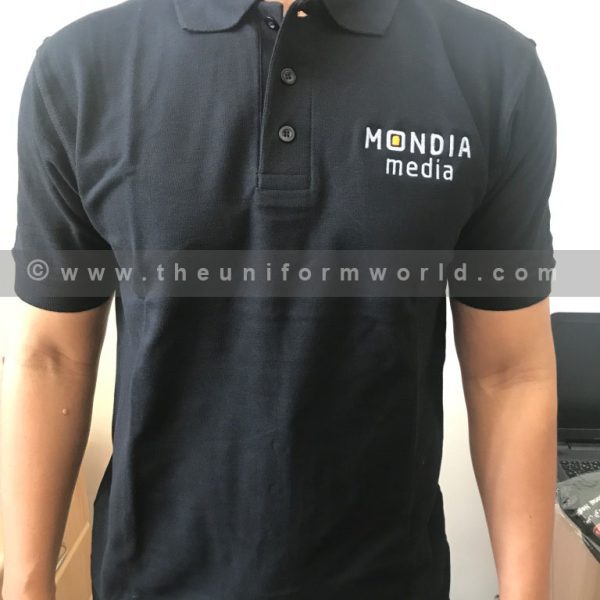 Mondia Media Polo Black Uniforms Manufacturer and Supplier based in Dubai Ajman UAE