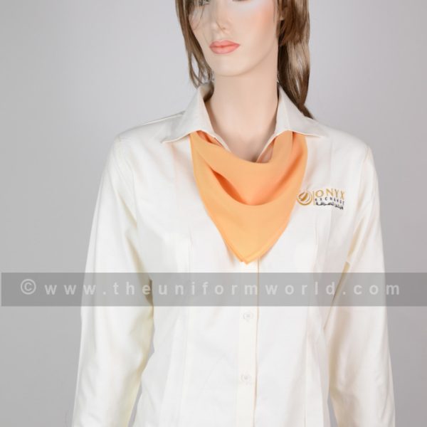 Onyx Exchange Beige Female Shirt Scarf 2 Uniforms Manufacturer and Supplier based in Dubai Ajman UAE