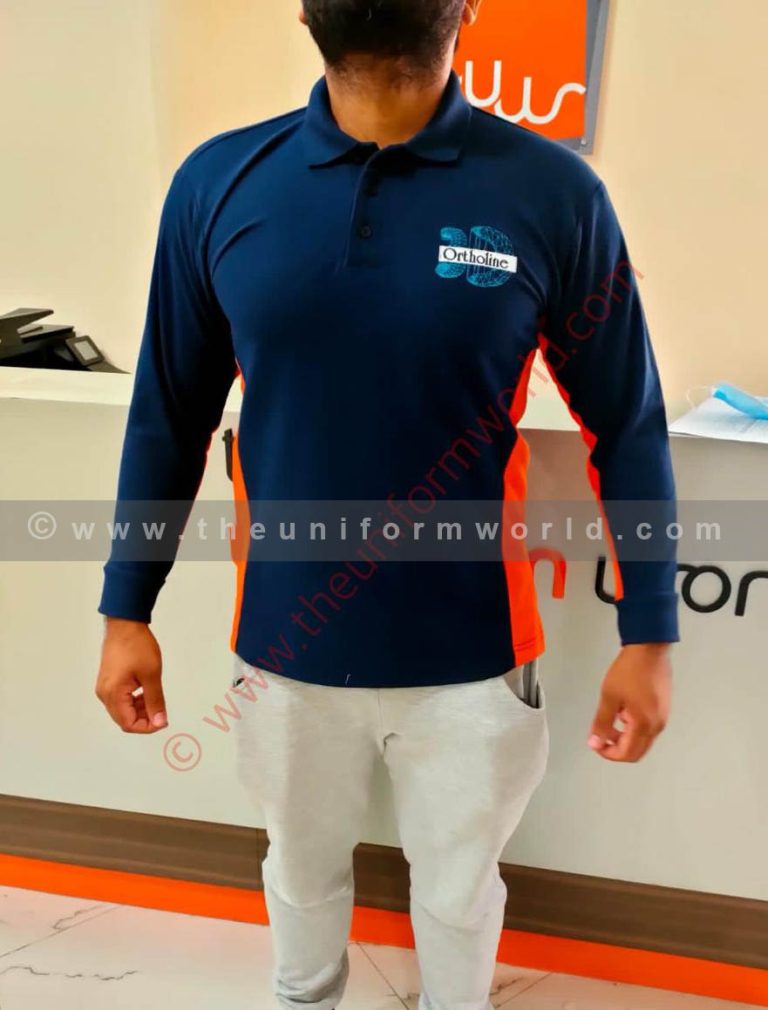 Polo Shirt Drifit 2Tone Ortholine 1 Uniforms Manufacturer and Supplier based in Dubai Ajman UAE