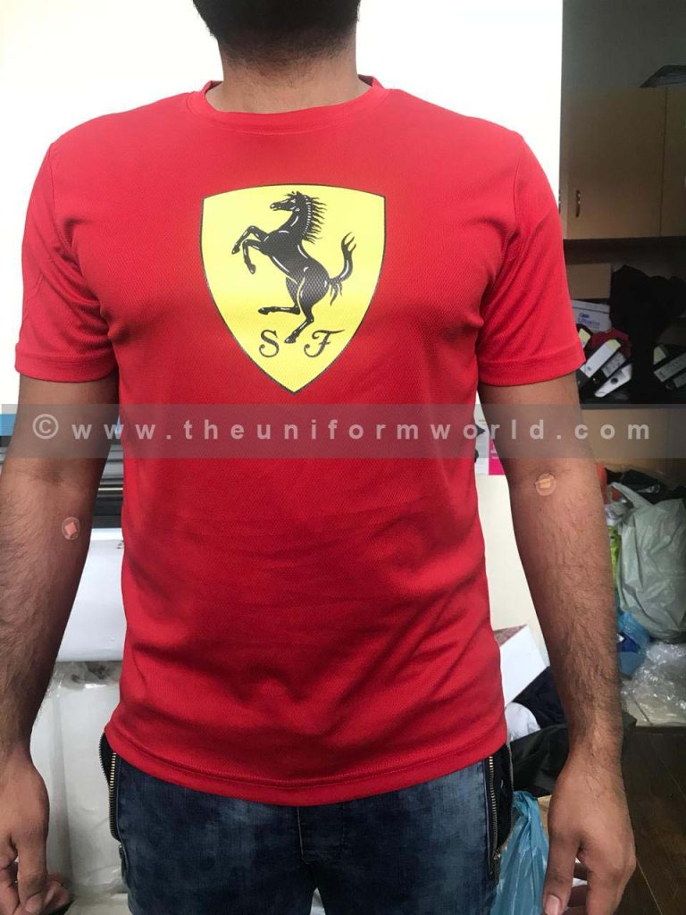 Red Tshirt Uniforms Manufacturer and Supplier based in Dubai Ajman UAE