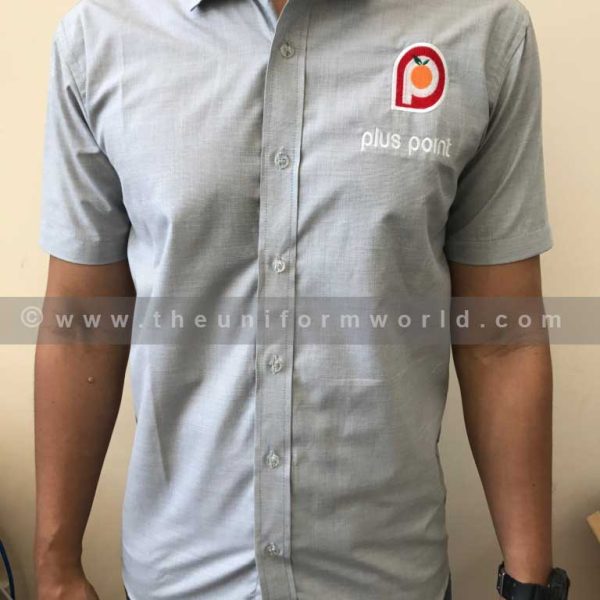 Tech Talk Grey Button Down Shirt 2 Uniforms Manufacturer and Supplier based in Dubai Ajman UAE