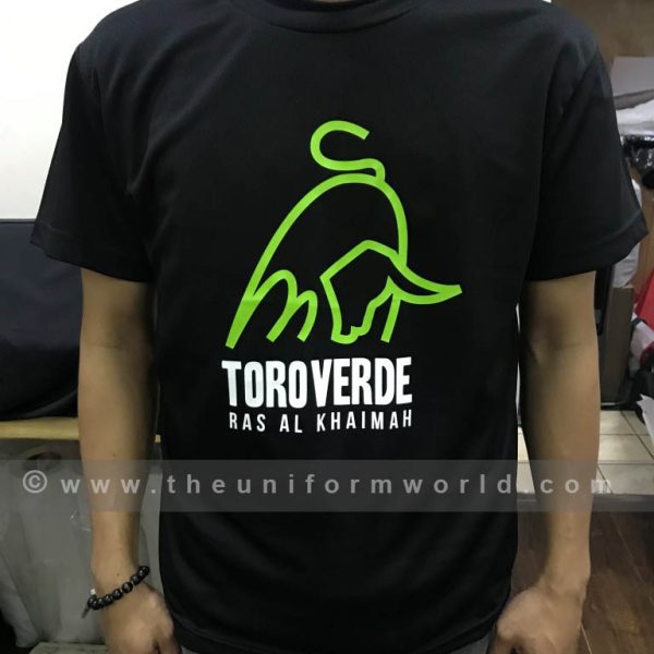 Toro Verde Black Tshirt 2 Uniforms Manufacturer and Supplier based in Dubai Ajman UAE