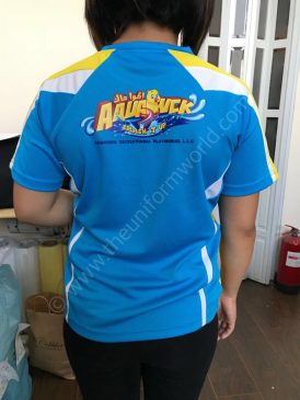 Aqua Blue T Shirt 6 Uniforms Manufacturer and Supplier based in Dubai Ajman UAE