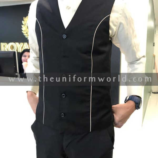 Black Waist Coat Uniforms Manufacturer and Supplier based in Dubai Ajman UAE
