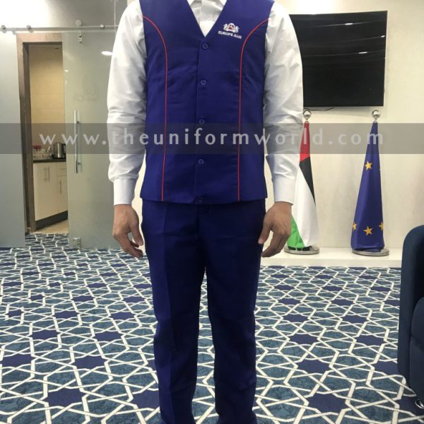 Blue Waist Coat 2 Uniforms Manufacturer and Supplier based in Dubai Ajman UAE