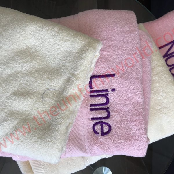 Custom Names On Towels 3 Uniforms Manufacturer and Supplier based in Dubai Ajman UAE