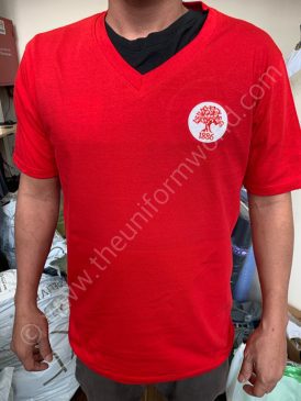 Red Vneck Tshirt 2 Uniforms Manufacturer and Supplier based in Dubai Ajman UAE