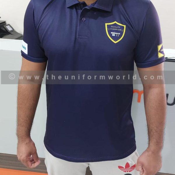 Polo Shirt Drifit Navy Blue 4 Uniforms Manufacturer and Supplier based in Dubai Ajman UAE