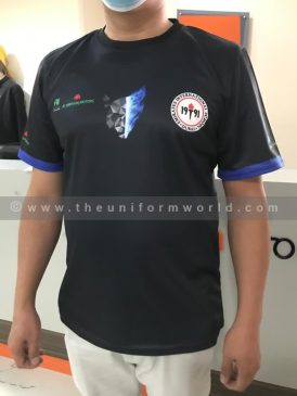Round Neck T Shirt Drifit Black Jaguars 3 Uniforms Manufacturer and Supplier based in Dubai Ajman UAE