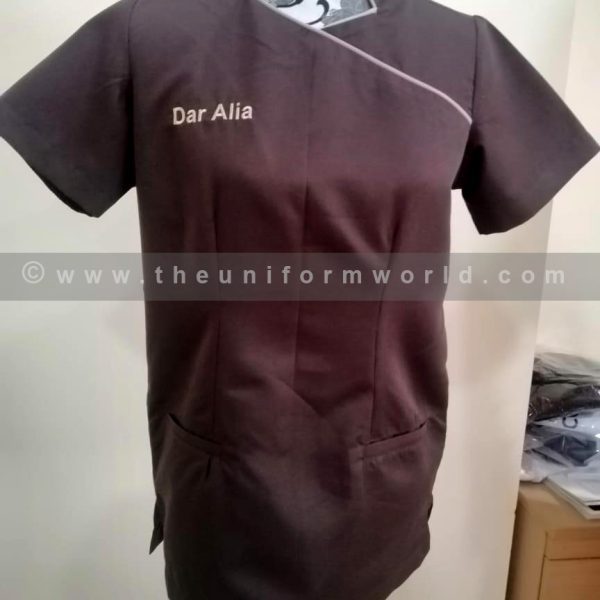 Scrubs Piped Brown Uniforms Manufacturer and Supplier based in Dubai Ajman UAE