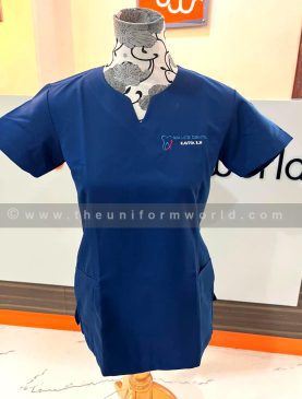 Scrubs Plain Blue Avance Dental Uniforms Manufacturer and Supplier based in Dubai Ajman UAE