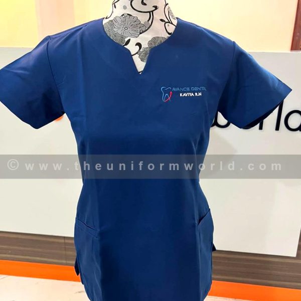 Scrubs Plain Blue Avance Dental Uniforms Manufacturer and Supplier based in Dubai Ajman UAE