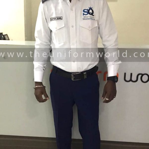 Shirt Epaulette Captain Shirt Silver Queen 5 Uniforms Manufacturer and Supplier based in Dubai Ajman UAE